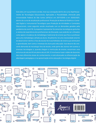 Tecnologias educacionais: aplicações e possibilidades - volume 2, de Marques, Luciana Maria Estevam. Editorial Appris Editora, capa mole em português, 2022