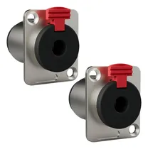 Comprar Kit 2 Conectores Plug Wireconex P10 Wc 195 Fêmea 3 Polos Cor Vermelho