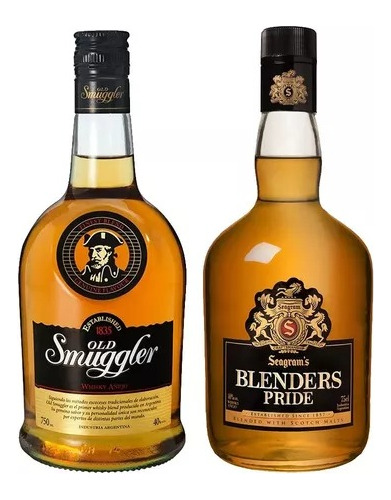 Whisky Blenders Pride Scotch 1 Litro + Old Smuggler 1 Litro