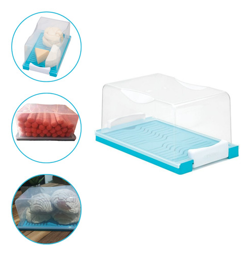 Maxi Quesera Contendor Para Guardar Quesos Frescos Y Secos