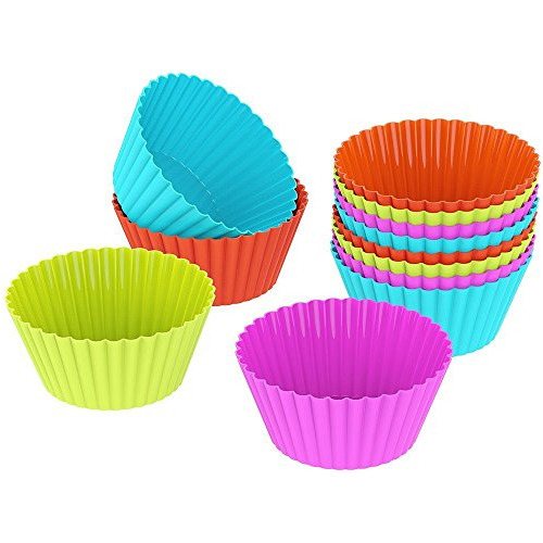 10 Piezas Para Hornear Cupcake Tazas De Silicona Moldes Para