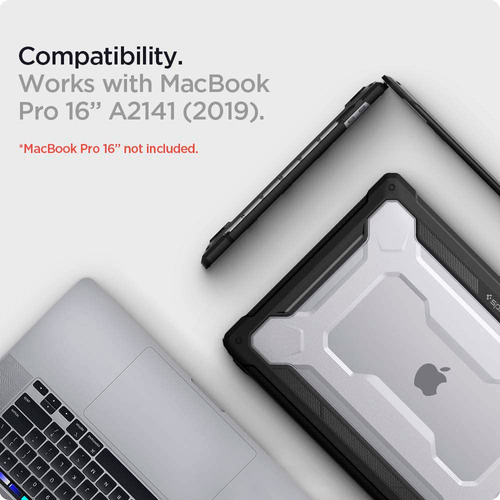 Case Spigen Rugged Armor Para Macbook Pro 16 A2141 2019 Usa