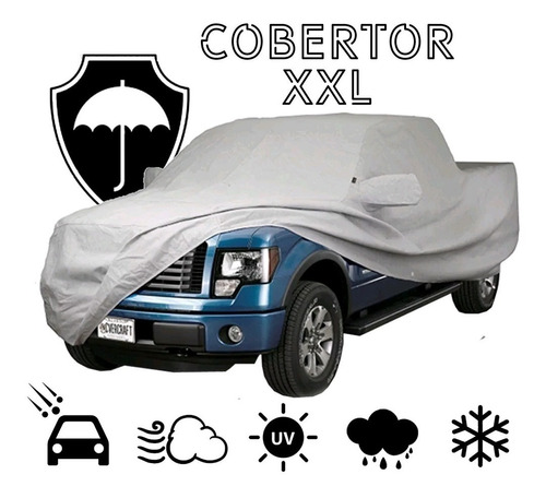 Imagen 1 de 8 de Funda Cubre Auto Cobertor Antigranizo Pick Up Xxl Premium