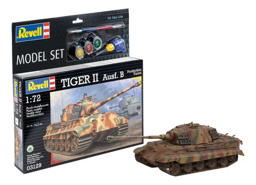 comprar Model Set Tanque Tiger Ii Ausf. B 1\u002F72 Kit Revell