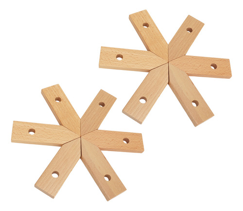 Almohadilla De Madera Resistente Al Calor Para Maceta, 2 Pie
