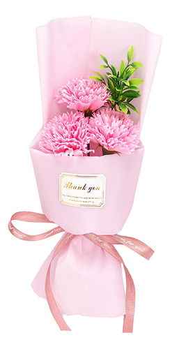 Arreglo Floral De Flores De Jabón, Regalo Del Día De Rosa