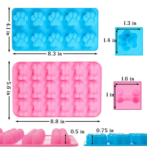 Alta Calidad Moldes De Silicona Con Forma De Pata Y Hueso