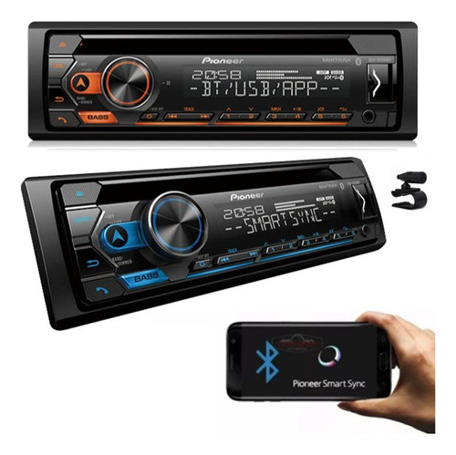 Aparelho De Som Pioneer Deh S4280bt Com Usb E Bluetooth