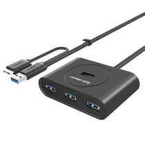 Comprar 2 En 1 Micro Usb 3.0 Hub Adaptador Otg Usb Hub De 4 Puertos