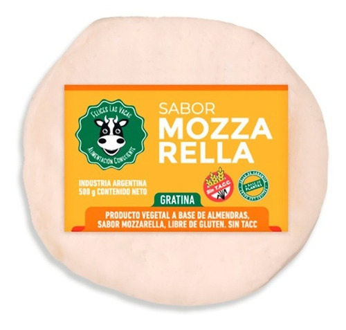 Muzzarella Vegana Mozzarella Felices Las Vacas Sin Tacc