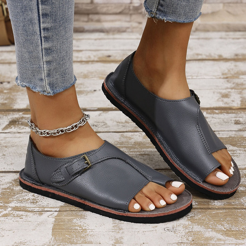 Zapatillas De Playa Con Punta Abierta, De Verano, De Gran Ta