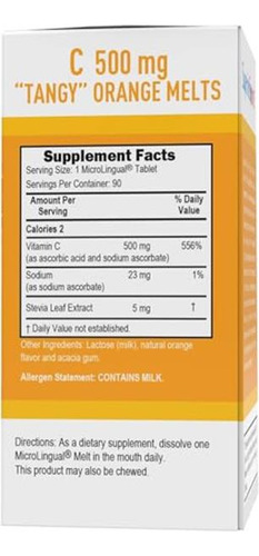 Superior Source Vitamina C 500mg Tabletas Sublinguales 90