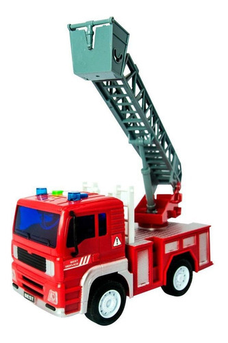 Caminhão Bombeiros Resgate - 1:20 - Yes Toys Cor Vermelho Personagem Bombeiro