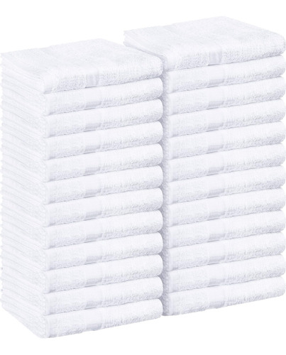 Utopia Towels Toallas De Salón Blancas, Paquete De 24 (no A 