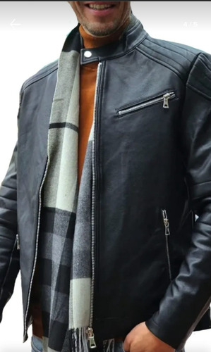 Campera Cuero Yd Importada Hombre Cuerina Young Design A94 (Usado)