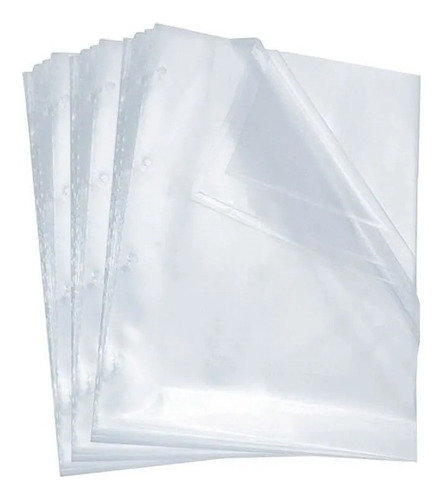 Saco Plastico Envelope 0.20 24x33 A4 Ofício 4furos 100un