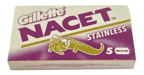 Lâmina Barbear Nacet Gillette Caixa Com 5 Lâminas