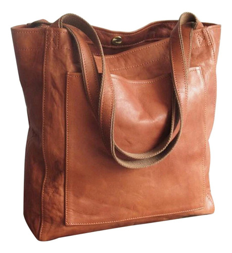 Bolso De Hombro Casual De Piel Sintética Suave Para Mujer