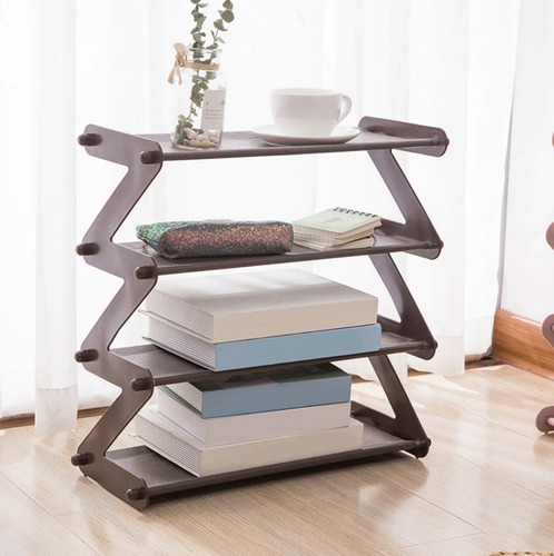 Imagen 6 de 9 de Zapatera Organizador Zapatos Rack Shoes 4 Niveles 8 Pares