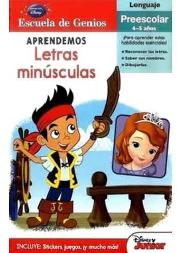 Libro Escuela De Genios - Aprendemos Letras Minusculas