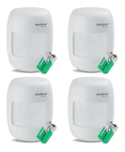 Kit Sensor Alarme Intelbras Sem Fio 04 Ivp 2000 Rf Infra