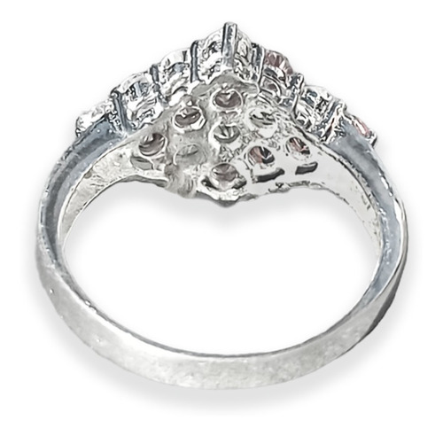 Imagen 3 de 6 de Anillo Plata Italiana 925 Y Circonitas Modelo Zaniah
