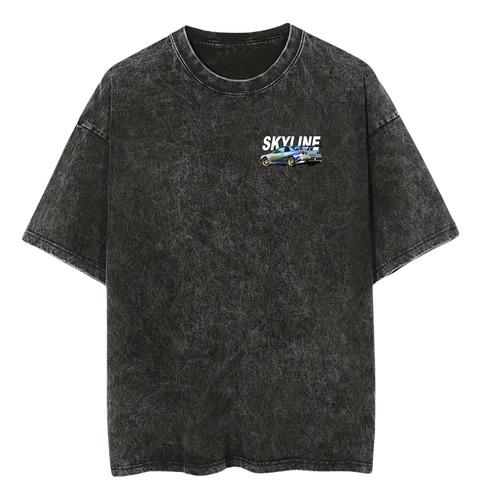 Playera Acid Wash Automoviles