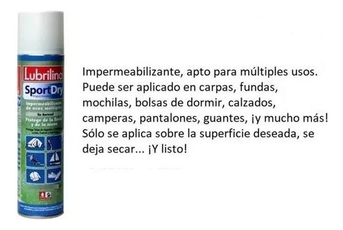 Impermeabilizante Telas Ideal Camping Nautica Nieve 250cc