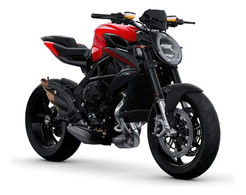 Forro Moto Broche + Ojillos Mv Agusta Brutale Rosso 2019