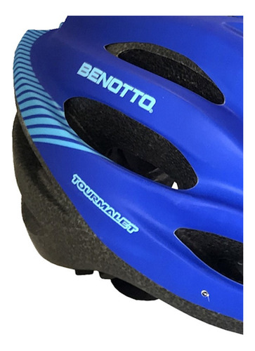 Casco Bicicleta Mtb Hw-1 Tourmalet Azul Talla L Benotto