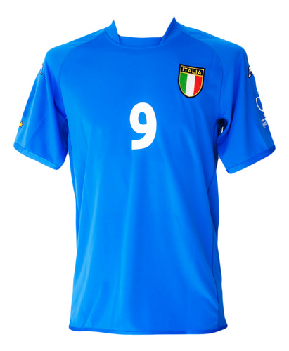 Jersey Italia 2002 Inzaghi #9 Mundial Korea - Japón