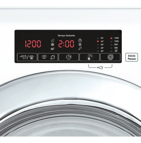 Lavasecarropas automático Candy Alisè GVSW286 blanco 8kg 220 V