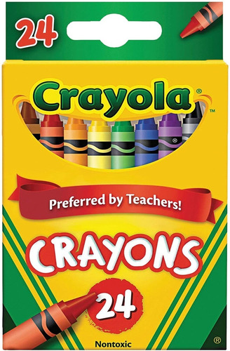 Crayones 24 Und Colores Marca Crayola Original Para Dibujo