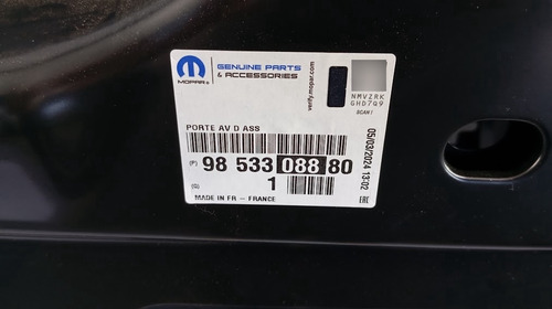 Porta Diant Ld Scudo/ Jumpy /expert 22/24 Orig Peq Detalhe