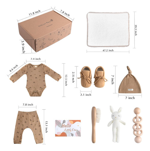 Meloom Set De Regalo Para Bebé, Caja De Regalo Unisex Para R
