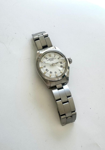 Reloj Rolex Oyster Perpetual Dama Ref. 6916 26 Mm 1980 Gris Gris Blanco (Usado)