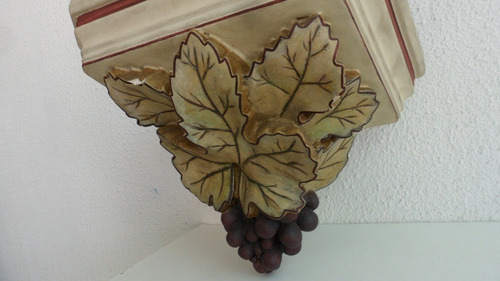 Imagem 3 de 5 de Peanha Policromada, Suporte Parede Para Imagem Sacra.