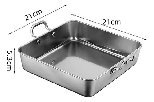 Bandeja De Aperitivos Para Celebraciones 21x21cm Plata