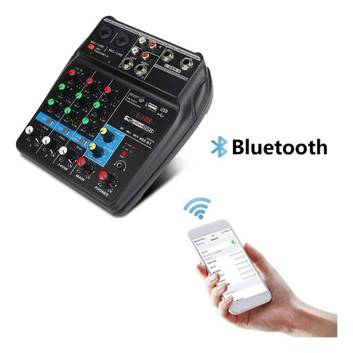 .. Mezclador De Audio De 4 Canales, Consola Mezcladora De