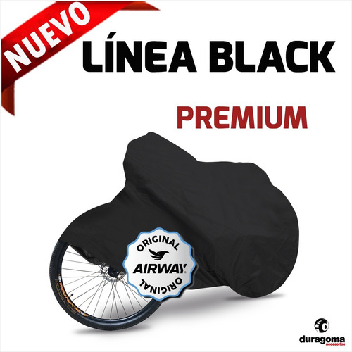 Funda Cubre Bici Impermeable Airway Edición Black 1 Hebilla