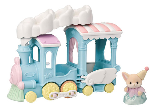 Calico Critters Tren Arco Iris Nube Flotante Juego Vehículos