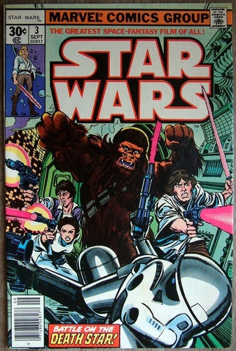 Star Wars Comic 3 Mint State Excelente Estado 1977 Original