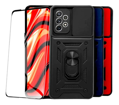 Funda Para Galaxy + Cristal Slider Protector Camara State22