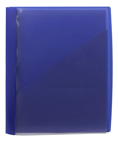 Cubierta Frontal Transparente 1/2 Pulgada Tamaño Carta Azul