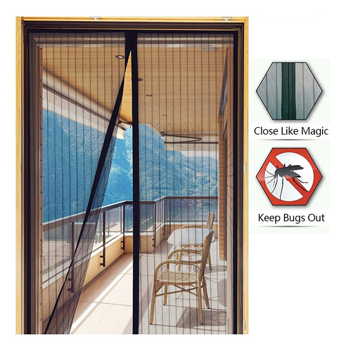 Cortina Magnética Para Puerta, 100 X 210 Cm, Antimosquitos