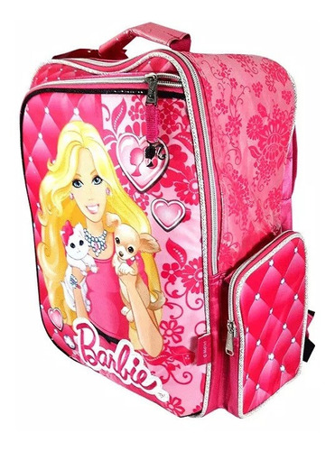 Mochila Barbie Con Vestidor Y Porta Muñeca 16 Pulgadas