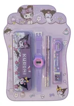 Comprar Set Útiles Escolares Cartuchera 7 Elementos Kuromi Sanrio