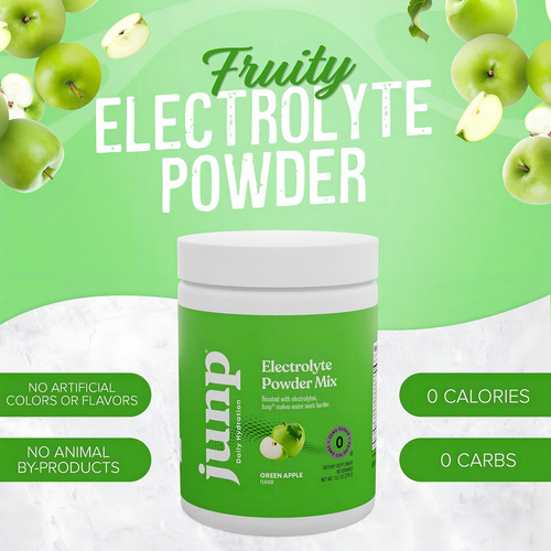Junp Mezcla De Electrolitos En Polvo 423g Manzana Verde