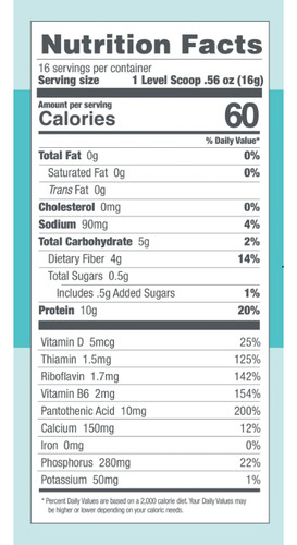 Designer Wellness Designer Lite 256g 16 Servings Vanilla Sin Sabor