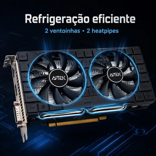 Placa De Vídeo Amd Radeon Rx 580 8gb Gddr5 256 Bits Gamer Du